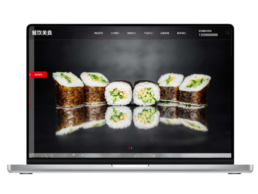 (PC+WAP)美食小吃公司加盟网站源码 PBOOTCMS高端餐饮美食加盟网站模板